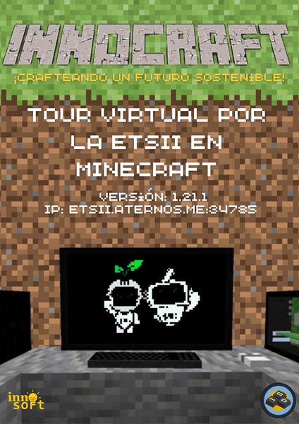 Cartel del torneo de Minecraft, XII edición (2024)